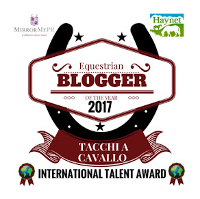 So happy to be International Talent in the Equestrian Blogger Of The Year 2017 Awards