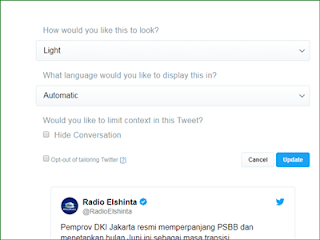 Cara Menambahkan/Lekatkan/embed Twitter Status Dipostingan Blogger dan WordPress