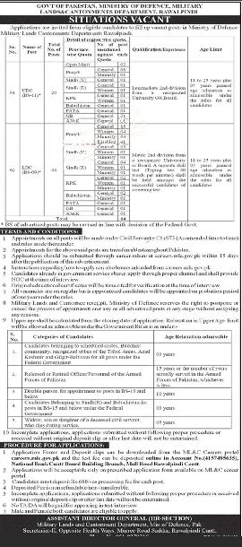 Ministry of Defence Jobs 2023- MOD Apply Online – وزارت دفاع