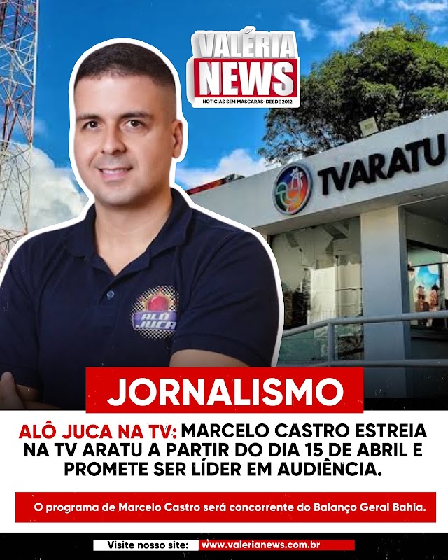 Programa Alô Juca na TV aratu, Estreia dia 15 de abril 