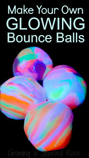 Play Recipe- How to make your own glowing bounce balls