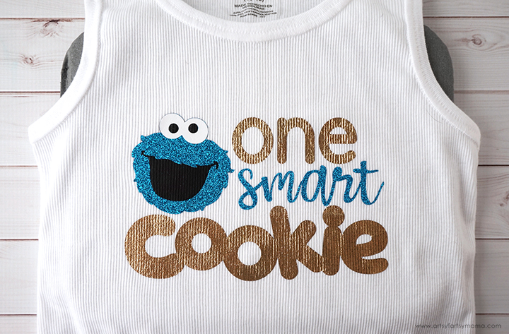 DIY "One Smart Cookie" Cookie Monster Shirt