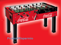 Logo Concorso "Vinci un Calcetto con Coca-Cola" : 10 calciobalilla in palio