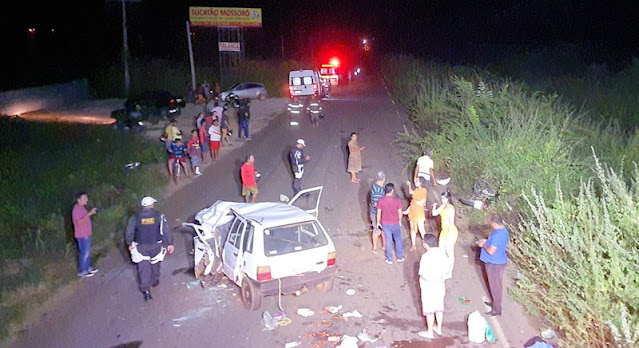Dois irmãos naturais de Patu morrem em acidente envolvendo carro e moto no Oeste do RN
