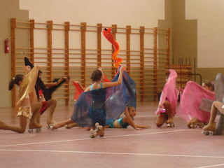 Patinadoras en Cinco Villas