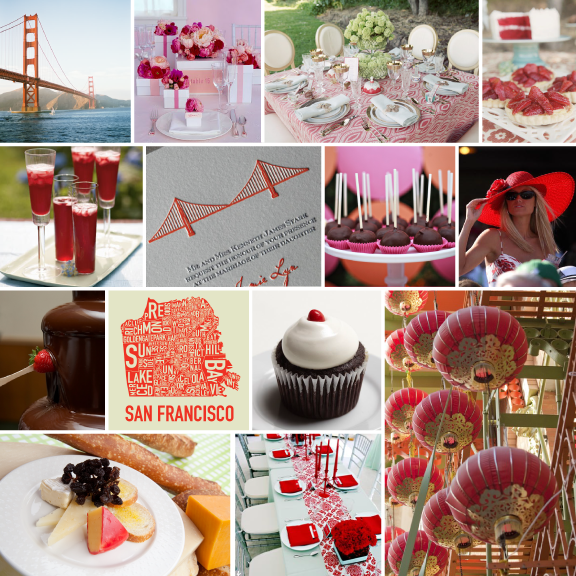  pink and red flowers via ms weddings table setting and tarts via style 