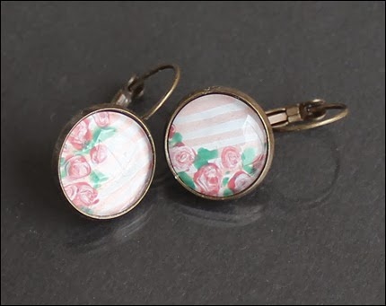 Ohrringe Vintage Roses