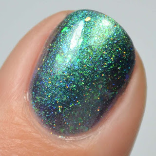 blue jelly color shifting nail polish