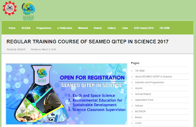 Diklat Reguler Seameo Qitep In Science 2017