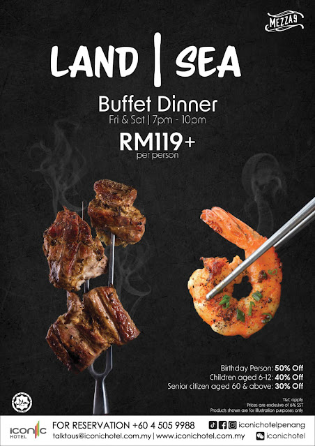 Land | Sea Buffet Dinner by Iconic Hotel Penang