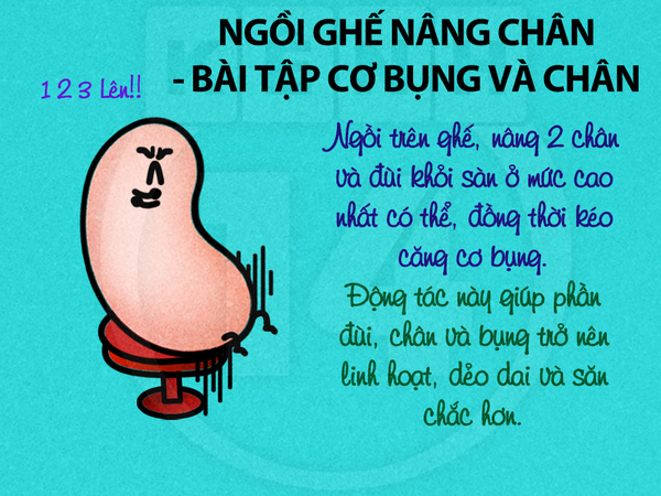 Giảm cân nhanh chóng chỉ với bàn ghế