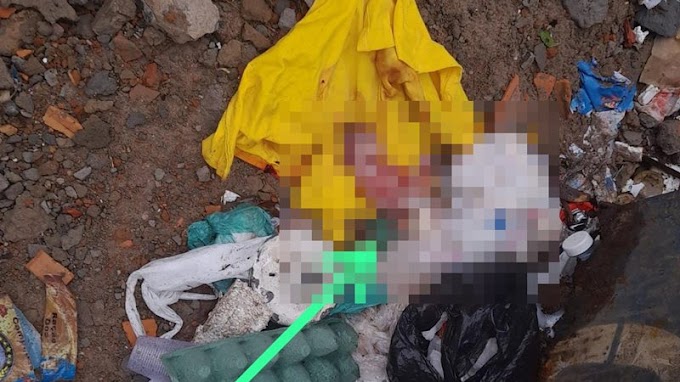 Feto é encontrado em meio a um amontoado de lixo em Salvador