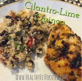 Grilled Chipotle Chicken with Cilantro Lime Quinoa, 21 Day Fix Approved Recipe, Julie Little, www.HealthyFitFocused.com 