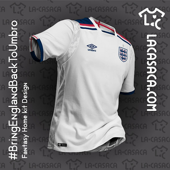 Download Stunning Umbro England Home & Away Concept Kits Revealed - Footy Headlines