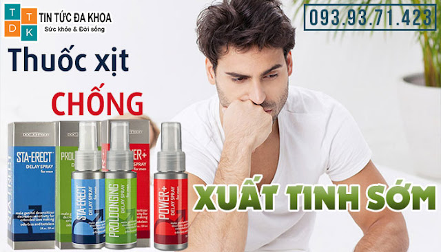 Thuốc xịt chống xuất tinh sớm