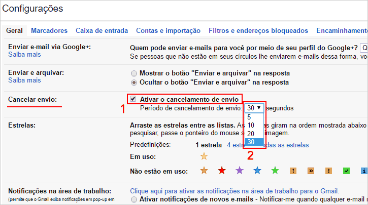 Recurso Cancelar Envio - Gmail