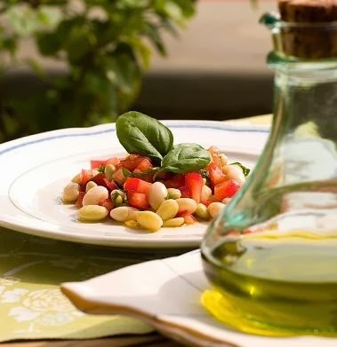 Ensalada fria de alubias blancas