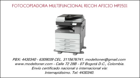 FOTOCOPIADORA MULTIFUNCIONAL RICOH AFICIO MP2501