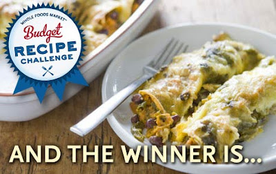 Whole Foods Budget Recipe Challenge Winner Karinas Sweet Potato Black Bean Enchiladas