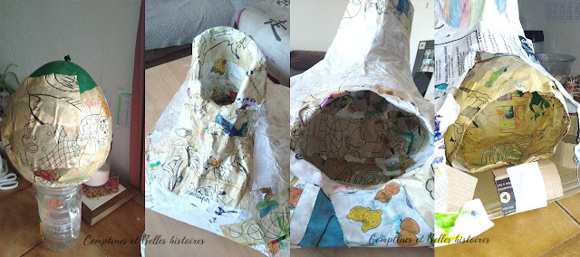 Un volcan époustouflant! Activité manuelle en papier maché et peinture, grotte, lave, cascade - Audrey Janvier