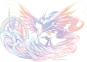 This logo image features Princess Celestia for Equestria Chronicles