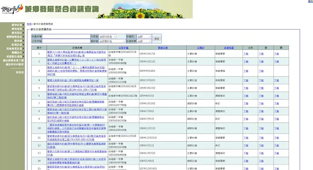 雲林縣都市計畫書圖查詢介面-EricZhang