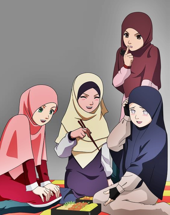 Heboh Gambar Kartun Muslimah Banyak