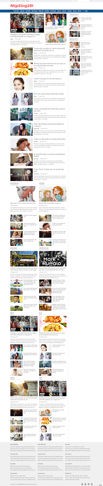 News Magazine Blogger Template