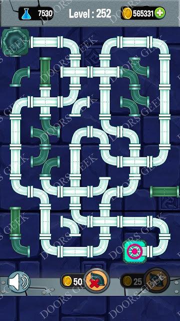  Plumber 3: Plumber Pipes Connect Level 252 Solution, Cheats, Walkthrough for android, iphone, ipad and ipod