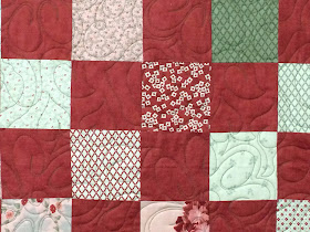 Eva Bransford Red Squares Quilt