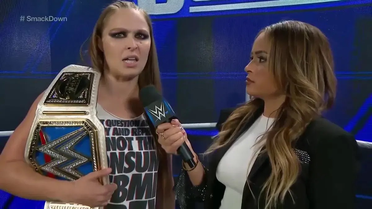 Ronda Rousey Defends SmackDown Women's Title After WWE SmackDown Went Off Air