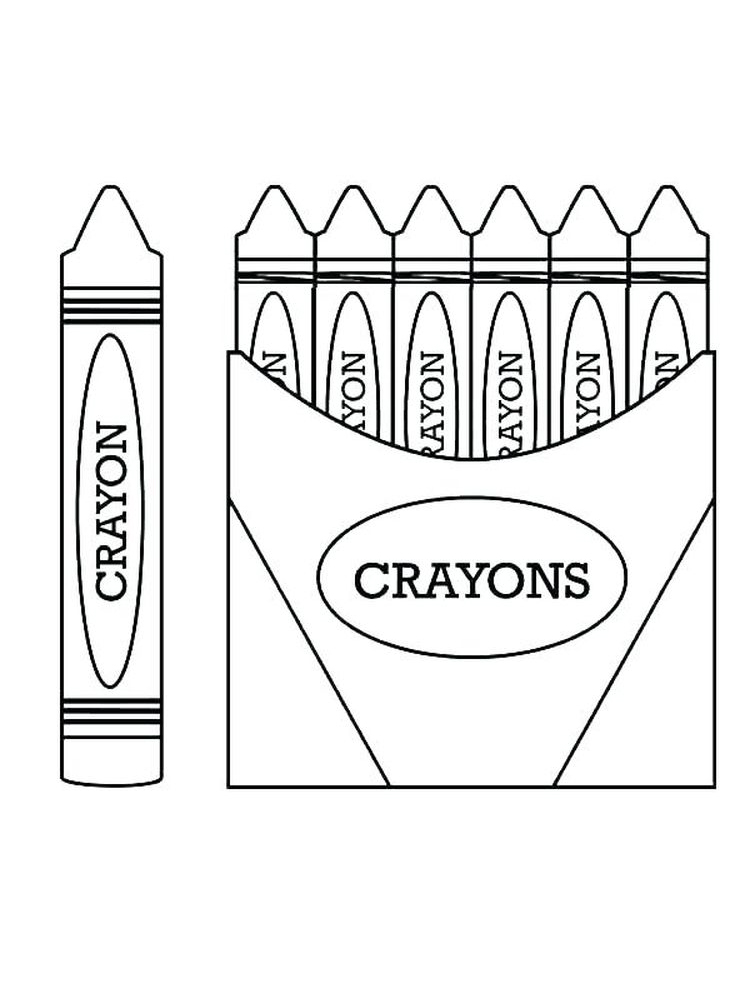 printable red crayon coloring pages pdf