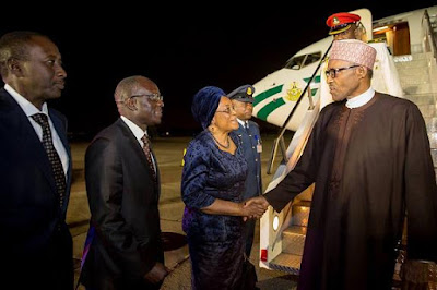 PMB greetings officials on arrival to NY