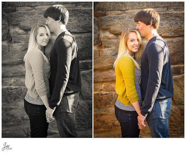 Downtown Lynchburg Fall Liberty University Couples Session