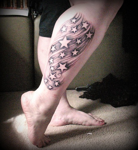 star tattoo on foot. Star Foot Tattoos