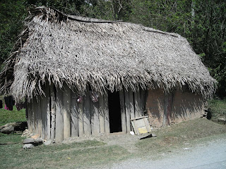 Wood and mud house in Honduras