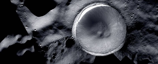 Stunning NASA Image Peeks Into The Perpetual Darkness of The Lunar South Pole