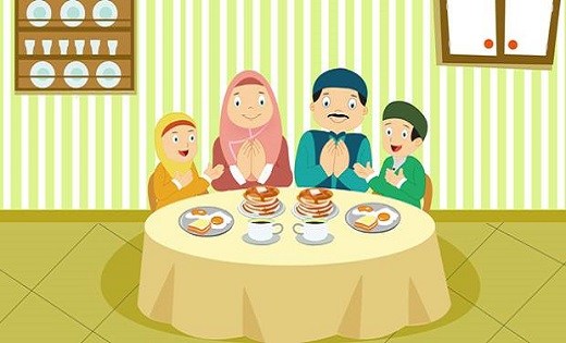 Doa Sebelum  Makan  dan Doa Sesudah Makan  Arab Latin 