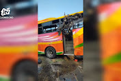 Bus Rajawali Indah Terguling Usai Tabrak Pasutri di Bojonegoro, 2 Tewas