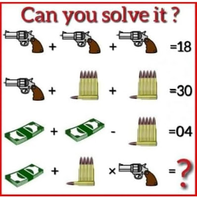 Gun Bullets Cash Puzzle