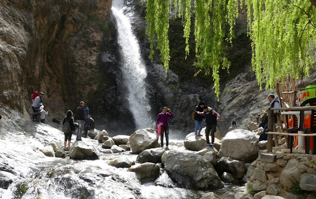 Wasserfall von Setti-Fatma, Wanderung im Ourika-Tal, Marokko