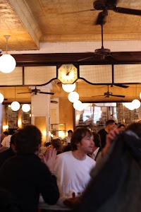 Restaurant Decorated with Twigs Ceiling in New York