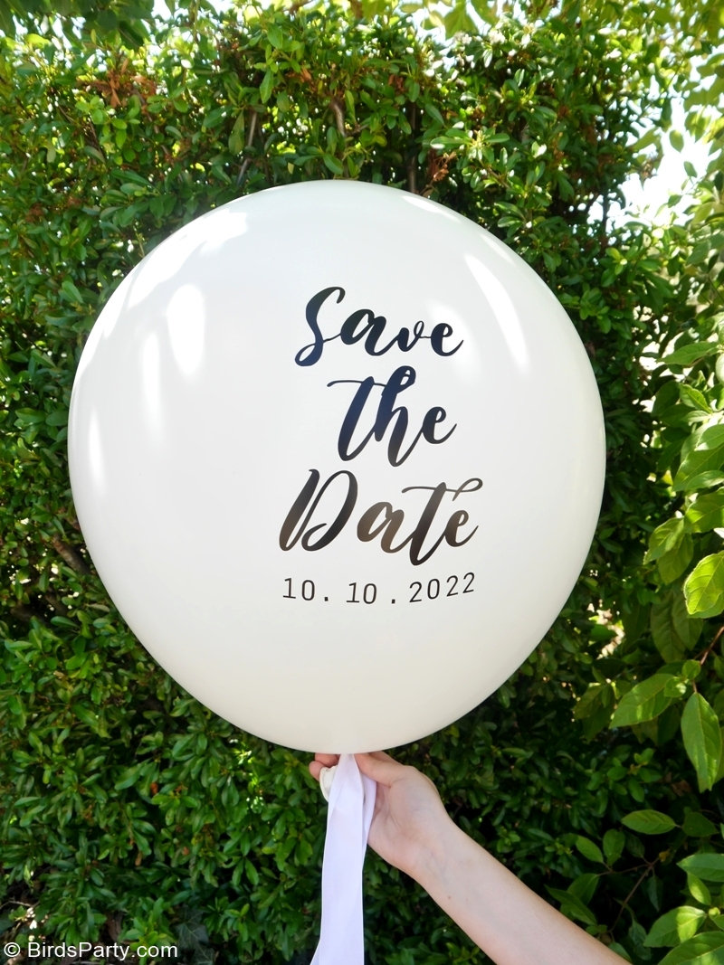 DIY Ballons à Texte Personnalisés avec du Vinyle - projet rapide et facile pour customiser des ballons en latex pour anniversaires, fêtes ou mariages!