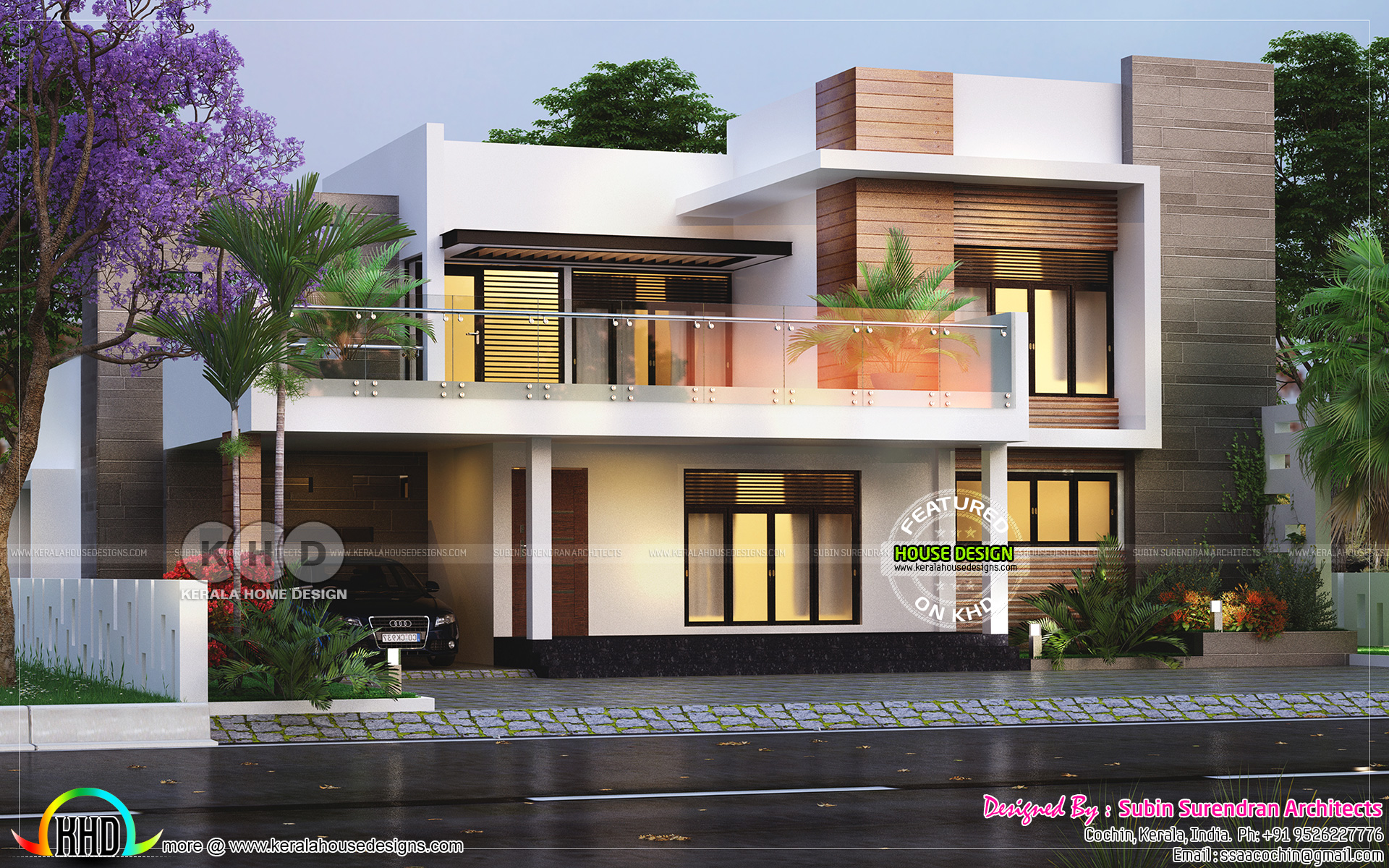 3 bedroom 2650 square feet modern flat roof house - Kerala ...