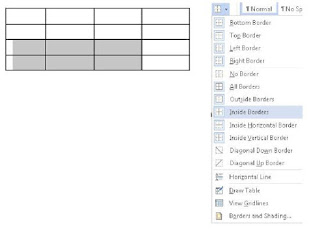 Ms Office Helps 2013 - How to Remove Border Lines of a Table