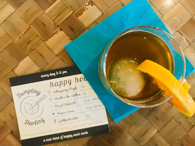 Darling Dumpling Happy Hour -Whispering Maple Cocktail, Des Moines, Iowa