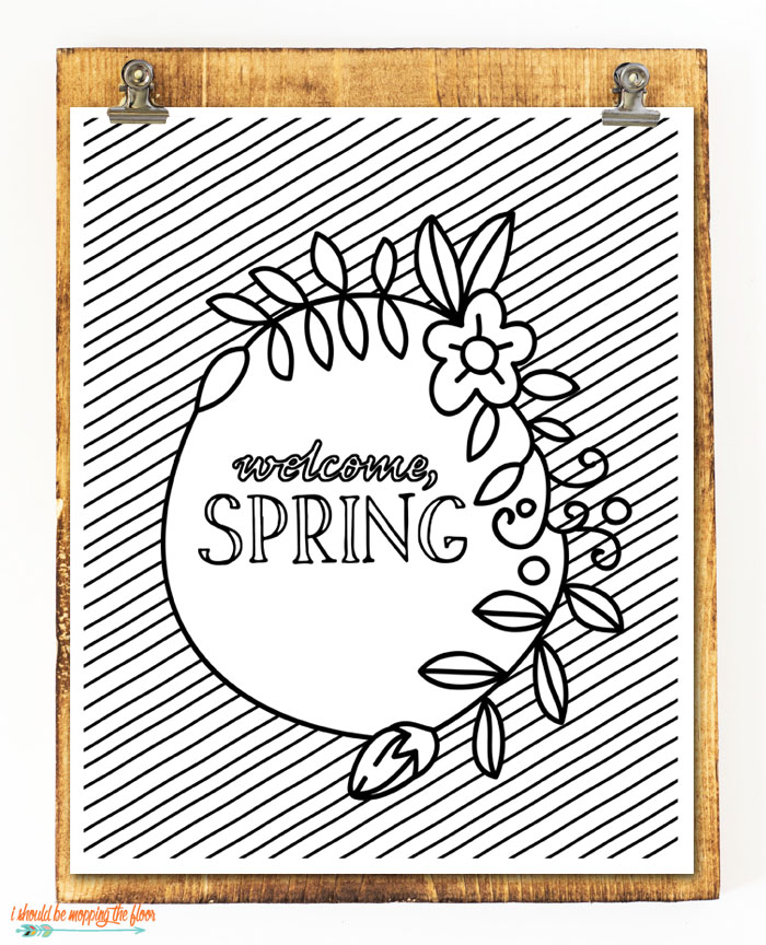 Welcome, Spring Printable