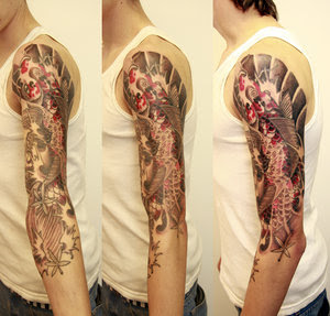 Amazing Art of Arm Japanese Tattoo Ideas With Koi Fish Tattoo Designs With Image Arm Japanese Koi Fish Tattoo Gallery 3