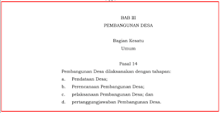 Tahapan Pembangunan Desa Berdasarkan Permendesa PDTT Nomor 21 Tahun 2020