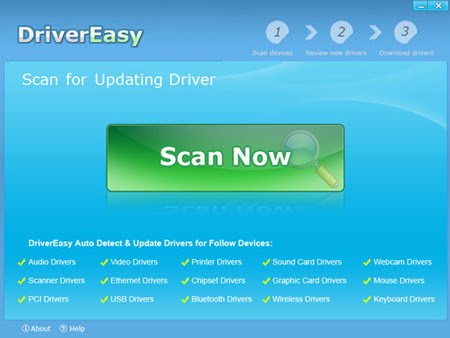 Driver Easy - tự động nhận dạng và tìm driver cho thiết bị
